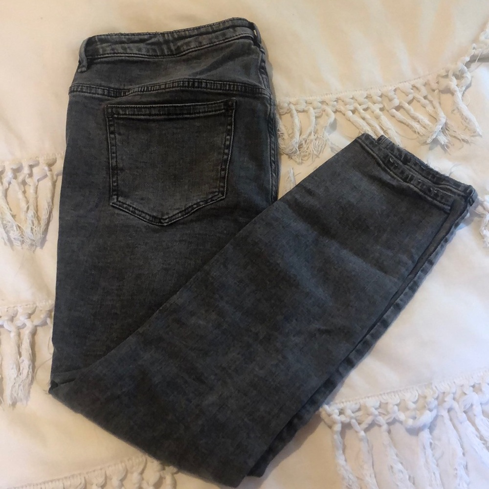Free people gray washed jeans